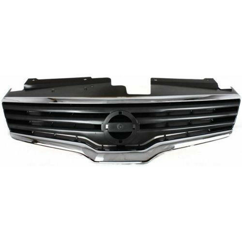2007-2009 Nissan Altima Grille, Chrome Shell/Dark Gray (CAPA).