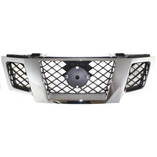 2009-2015 Nissan Frontier Grille, Chrome Shell/Black - Classic 2 Current Fabrication