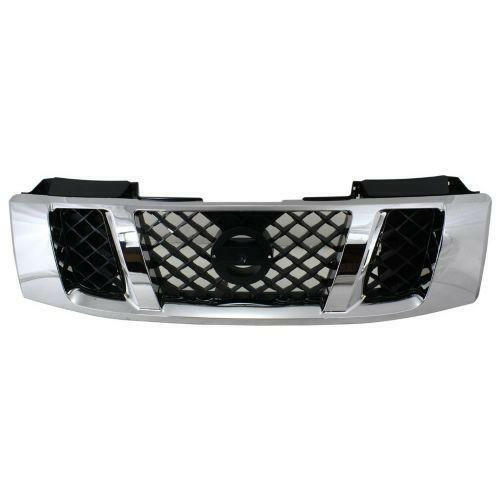 2008-2015 Nissan Titan Grille, Chrome Shell/ Black.
