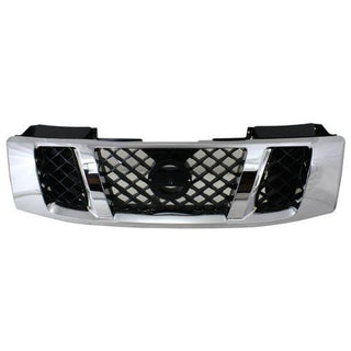 2008-2015 Nissan Titan Grille, Chrome Shell/ Black - Classic 2 Current Fabrication