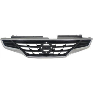 2010-2013 Nissan Altima Grille, Chrome Shell/gray - Classic 2 Current Fabrication