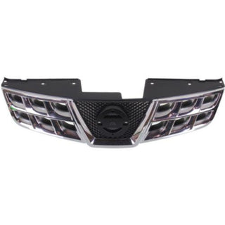 2011-2013 Nissan Rogue Grille, Chrome Shell/Black - Classic 2 Current Fabrication