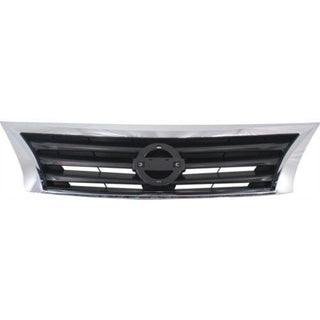 2013-2015 Nissan Altima Grille, Chrome Shell/Black - Classic 2 Current Fabrication