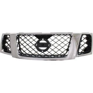 2008-2012 Nissan Pathfinder Grille, Chrome Shell/Black - Classic 2 Current Fabrication