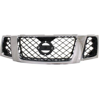 2008-2012 Nissan Pathfinder Grille, Chrome Shell/Black (CAPA) - Classic 2 Current Fabrication