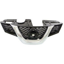 2014-2016 Nissan Rogue Grille, Painted Black W/ Chrome Molding