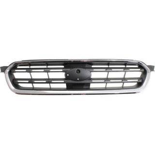 2005-2007 Subaru Outback Grille, Chrome Shell/Black - Classic 2 Current Fabrication