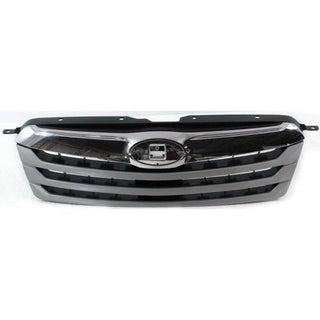 2010-2012 Subaru Outback Grille, Chrome Shell/Silver - Classic 2 Current Fabrication