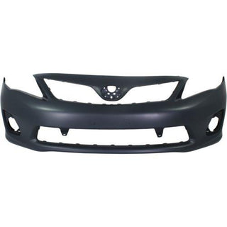 2011-2013 Toyota Corolla Front Bumper Cover, Primed, w/o Spoiler Hole - Classic 2 Current Fabrication