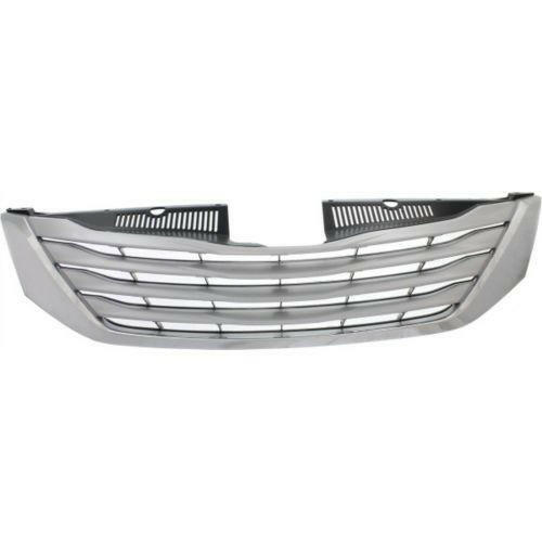 2011-2012 Toyota Sienna Grille, Chrome Shell/Silver.