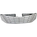 2011-2012 Toyota Sienna Grille, Chrome Shell/Silver.