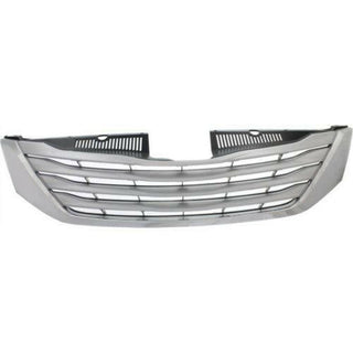 2011-2012 Toyota Sienna Grille, Chrome Shell/Silver.
