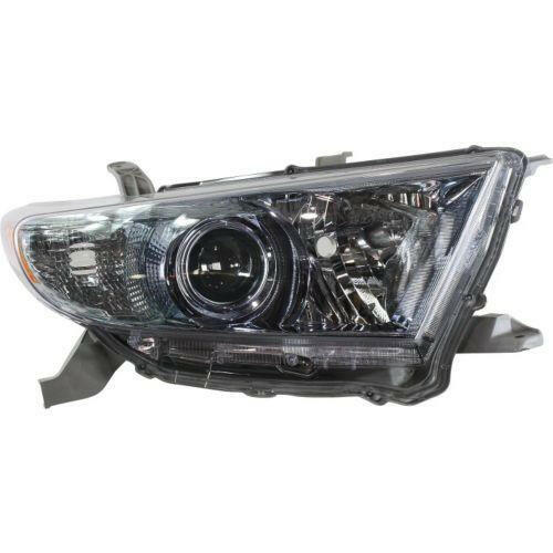 2011-2013 Toyota Highlander Head Light RH, Lens And Housing, Hybrid.