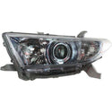 2011-2013 Toyota Highlander Head Light LH, Lens And Housing, Hybrid.
