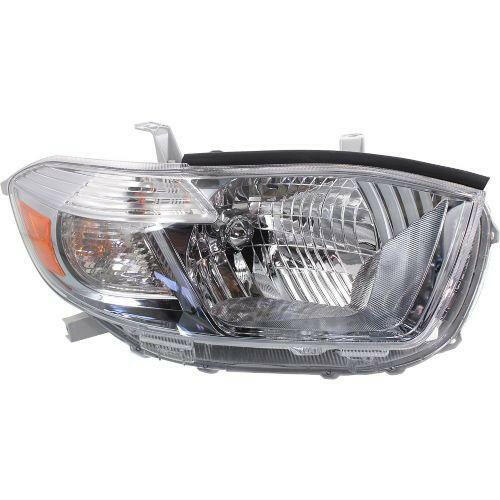 2011-2013 Toyota Highlander Head Light RH, Assembly, Except Hybrids, USA.