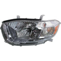2011-2013 Toyota Highlander Head Light LH, Assembly, Except Hybrids, USA.