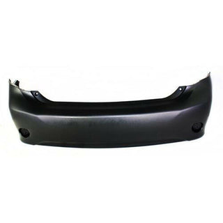 2009-2010 Toyota Corolla Rear Bumper Cover, Primed, w/o Spoiler Hole-CAPA.