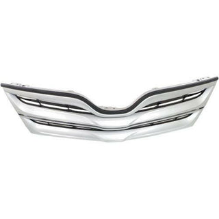 2013-2016 Toyota Venza Grille, Silver Shell/Black (CAPA).