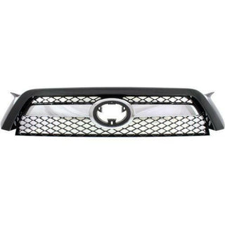 2010-2013 Toyota 4runner Grille, Primed W/ Chrome Center.