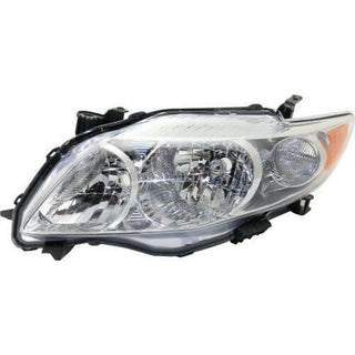 2009-2010 Toyota Corolla Head Light LH, Lens And Housing - Capa.