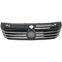 2012-2015 Volkswagen Passat Grille, Painted-Black (CAPA).