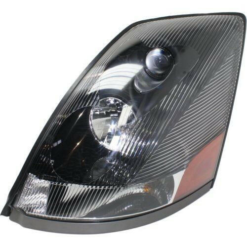 2004-2015 Volvo Vnl Series Hd Truck Head Light LH, Assembly, Black.
