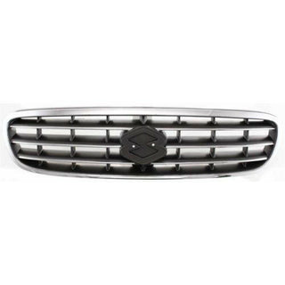 2001-2002 Suzuki Esteem Grille, Chrome Shell/Black.