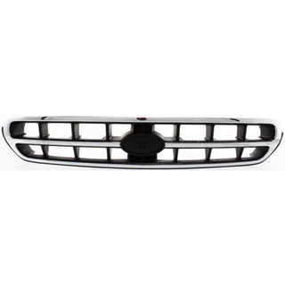 2000-2002 Subaru Outback Grille, Chrome Shell/Black - Classic 2 Current Fabrication