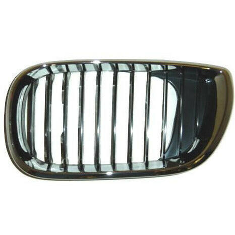 LH Grille Chrome / Black BMW 3 Series (E46) Sedan / Wagon 02-05.