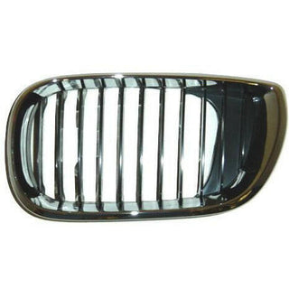 LH Grille Chrome / Black BMW 3 Series (E46) Sedan / Wagon 02-05.