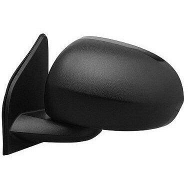 LH Door Mirror Power Non-Heated Textured Black Folding Compass 07-09.