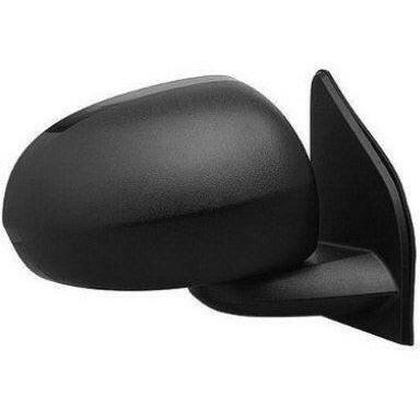 RH Door Mirror Power Heated Textured Black Folding Compass 07-10.