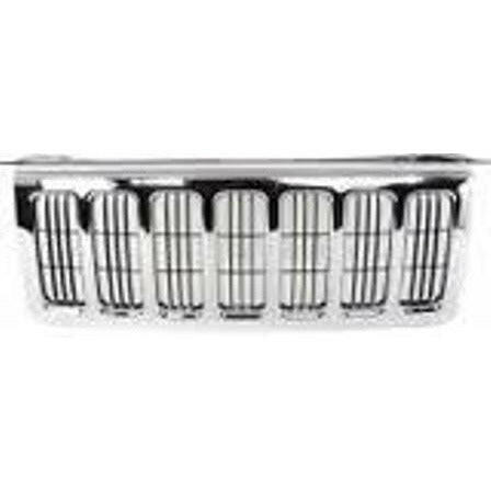 2006-2010 Jeep Commander Grille Black w/Chrome Molding.