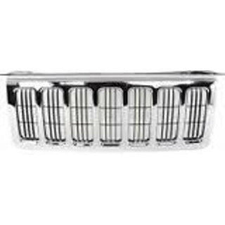 2006-2010 Jeep Commander Grille Black w/Chrome Molding.