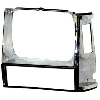 1984-1990 Jeep Wagoneer Headlamp Door LH w/Single Headlamp Chrome/ - Classic 2 Current Fabrication
