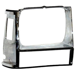 1986-1990 Jeep Comanche Headlamp Door RH w/Single Headlamp Chrome/ - Classic 2 Current Fabrication