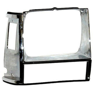 1984-1990 Jeep Wagoneer Headlamp Door RH w/Single Headlamp Chrome/.