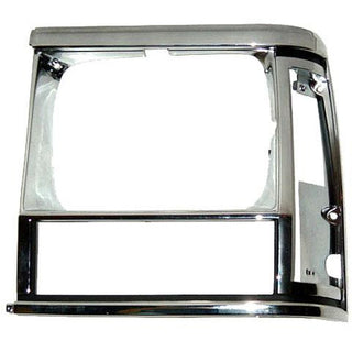1991-1996 Jeep Wagoneer Headlamp Door LH w/Single Headlamp Chrome/ - Classic 2 Current Fabrication