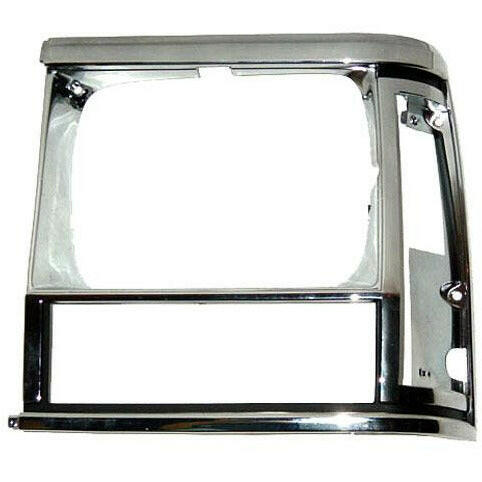 1991-1996 Jeep Cherokee Headlamp Door LH w/Single Headlamp Chrome/.