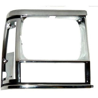 1991-1996 Jeep Wagoneer Headlamp Door RH w/Single Headlamp Chrome/ - Classic 2 Current Fabrication