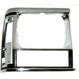 1991-1996 Jeep Wagoneer Headlamp Door RH w/Single Headlamp Chrome/.