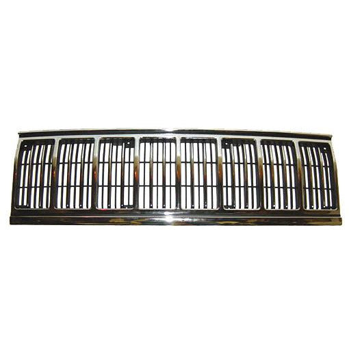 1991-1996 Jeep Cherokee Grille Chrome/Black - Classic 2 Current Fabrication