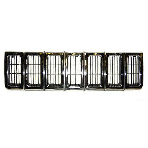 1996-1998 Jeep Grand Cherokee Grille Chrome.