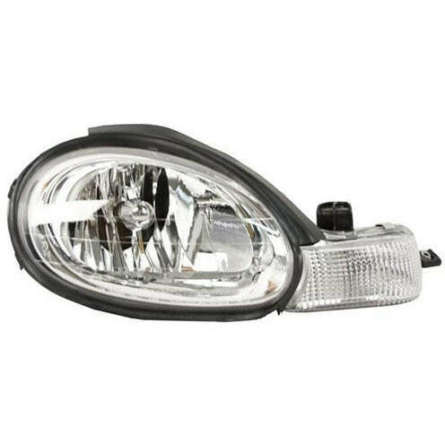 2000-2002 Dodge Neon Headlamp RH W/ Chrome Inner Bezel Neon 00-02.