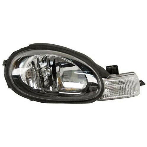 2000-2002 Dodge Neon Headlamp RH W/ Black Inner Bezel Neon 00-02.