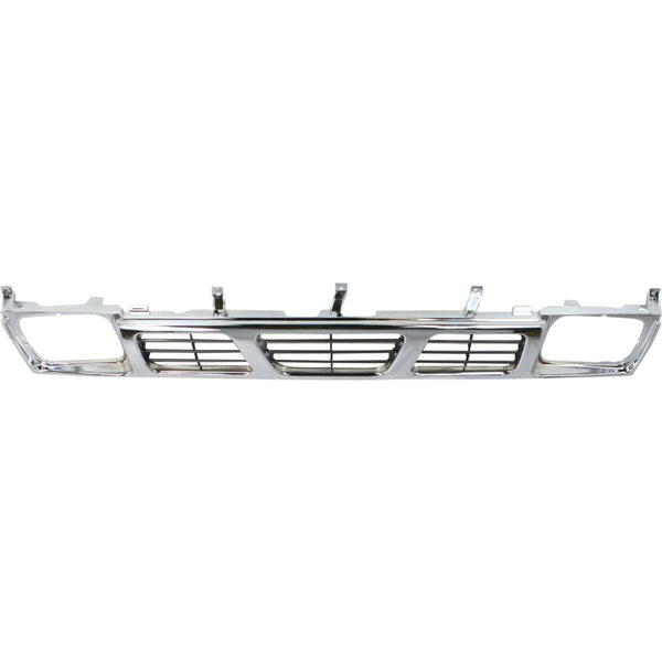1993-1997 Nissan Pickup (E/SE/XE) Grille Chrome/Dark Argent.