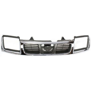 1998-2000 Nissan Frontier Grille Chrome/Silver - Classic 2 Current Fabrication