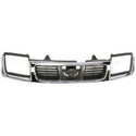 1998-2000 Nissan Frontier Grille Chrome/Silver.