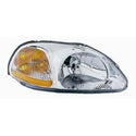 1996-1998 Honda Civic Coupe/Sedan/Hatchback Headlamp Lens/Housing RH.