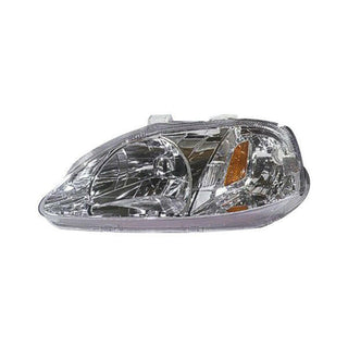 1999-2000 Honda Civic Coupe / Sedan / Hatchback Headlamp LH.